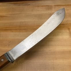 Vintage Unmarked 10” Bullnose Scimitar Carbon Steel USA 1930’s-50’s 13 Vintage Unmarked 10” Bullnose Scimitar Carbon Steel USA 1930’s-50’s -Knife shop image ac6c4f1d 0f30 493d 831f de8e8326fea2