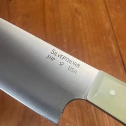 Silverthorn 7.5" Chef R2 XHP Semi Stainless Steel Green G10 Handle -Knife shop image b1fd499c a9e1 480a 939d 16c4744ed522