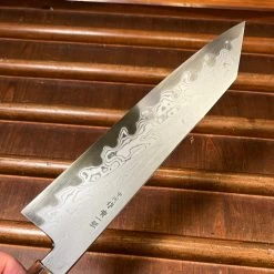 Nakagawa 225mm Kiritsuke Gyuto Aogami 1 Damascus Ebony Blond 16 Nakagawa 225mm Kiritsuke Gyuto Aogami 1 Damascus Ebony Blond -Knife shop image b320f901 f006 427e 9883 6795eccb77cb