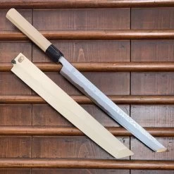 Sakai Kikumori Kikuzuki Uzu 300mm Sakimaru Takohiki Aogami 1 With Saya