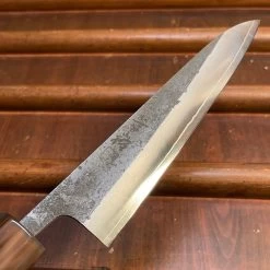 Konosuke Madei Sumiiro 150mm Petty SLD Kurouchi Nashiji - By Nihei W/ Saya -Knife shop image b3c81722 6691 4cfa 9baa 2a12c3eb303c