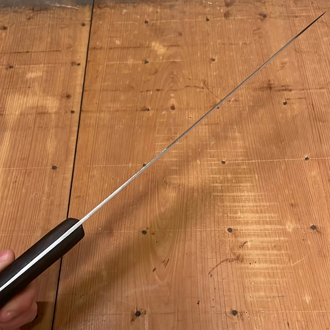 Vintage Nichols Bros 10” Bullnose Scimitar Carbon Shear Steel 19th C - Early 20th 8 Vintage Nichols Bros 10” Bullnose Scimitar Carbon Shear Steel 19th C - Early 20th - Image 6