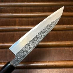 Tsukasa Hinoura 150mm Petty Shirogami Warikomi Kitaeji Suminagashi Burnt Chestnut Horn -Knife shop image b5a1b591 75a5 4cda ba6a dbbdbff45ad6