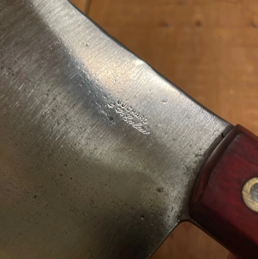 Vintage Le Cobaye 7.25” Cleaver Carbon Steel France 20.9 Oz 8 Vintage Le Cobaye 7.25” Cleaver Carbon Steel France 20.9 Oz - Image 6
