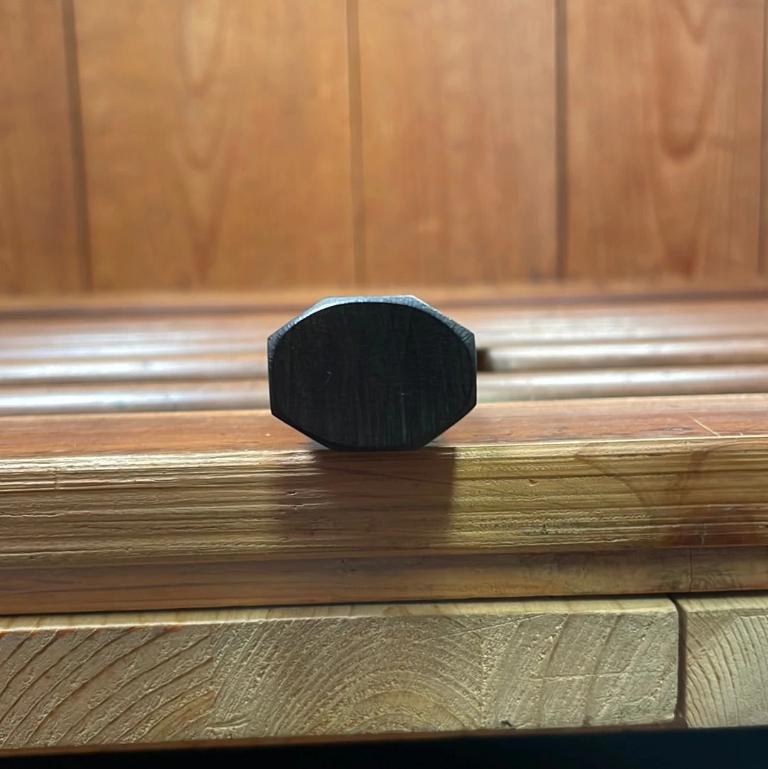 Hitohira Togashi 180mm Santoku Migaki Stainless Clad Aogami 1 Taihei Makassar Ebony Handle 10 Hitohira Togashi 180mm Santoku Migaki Stainless Clad Aogami 1 Taihei Makassar Ebony Handle - Image 8