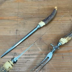 Vintage A J Jordan Carving Set AAA1 Sheffield England Curved Blade Horn Tip Handles 1880's-1920's 16 Vintage A J Jordan Carving Set AAA1 Sheffield England Curved Blade Horn Tip Handles 1880's-1920's -Knife shop image b9d0b1a2 3526 474e 80b2 9b5ff7382498