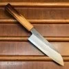 Hado Sumi 165mm Santoku Shirogami 2 Kurouchi Finish Burnt Oak -Knife shop image baab112b 9dc4 4d68 9f34 85575539844d
