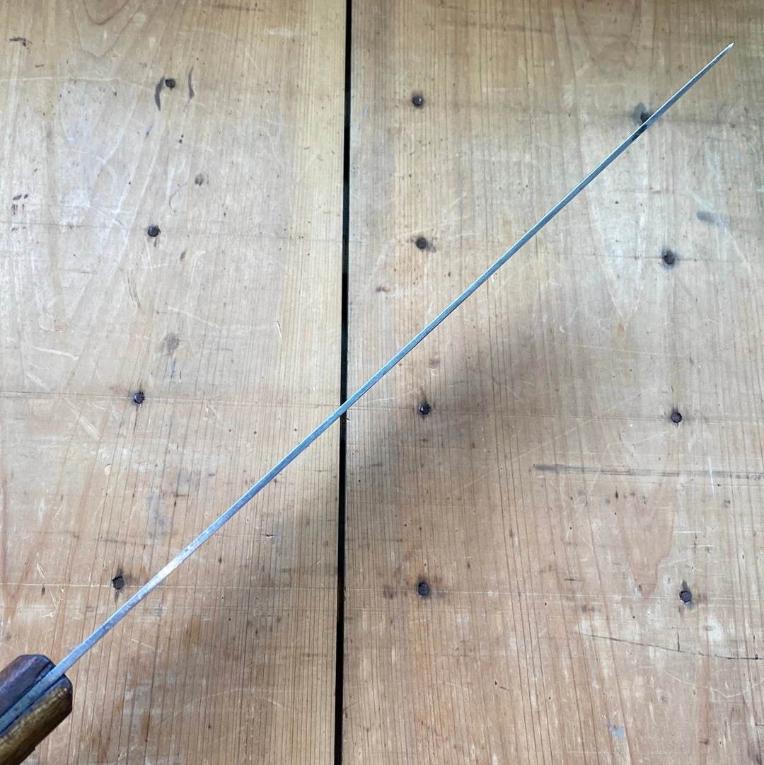 Vintage Unmarked 12” Scimitar Carbon Steel USA 1950’s-70’s? 5 Vintage Unmarked 12” Scimitar Carbon Steel USA 1950’s-70’s? - Image 3