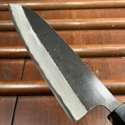 Kumokage 180mm Santoku Aogami 2 Kurouchi Carbon Damascus Oct Teak Horn -Knife shop image be92741d 1668 4099 b5b0 1be2fc44e2b4