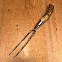 Vintage Handforged 5.5" Bayonet Carving Fork Stag Handle Gothic Style -Knife shop image c0d03aaf a0ea 4fef a4df 549fa1208630
