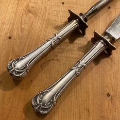 Vintage Keen Kutter Carving Knife & Steel Carbon Steel & Silverplate 1920’s? -Knife shop image c251d9f0 5576 4cbc a355 d5f29d1a5776