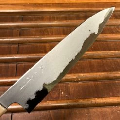 Tetsujin Hamono 210mm Gyuto Aogami 2 Wrought Iron Blonde Ebony 14 Tetsujin Hamono 210mm Gyuto Aogami 2 Wrought Iron Blonde Ebony -Knife shop image c4e20c37 9e6f 4f60 b9f1 93c79df0f7eb