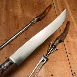 Vintage George Cowen 3 Pc Carving Set Carbon Steel Sheffield Stag Tip ~1890's-1910ish? 16 Vintage George Cowen 3 Pc Carving Set Carbon Steel Sheffield Stag Tip ~1890's-1910ish? -Knife shop image c84fa24f dd0b 4180 bbb6 059ec3eef663