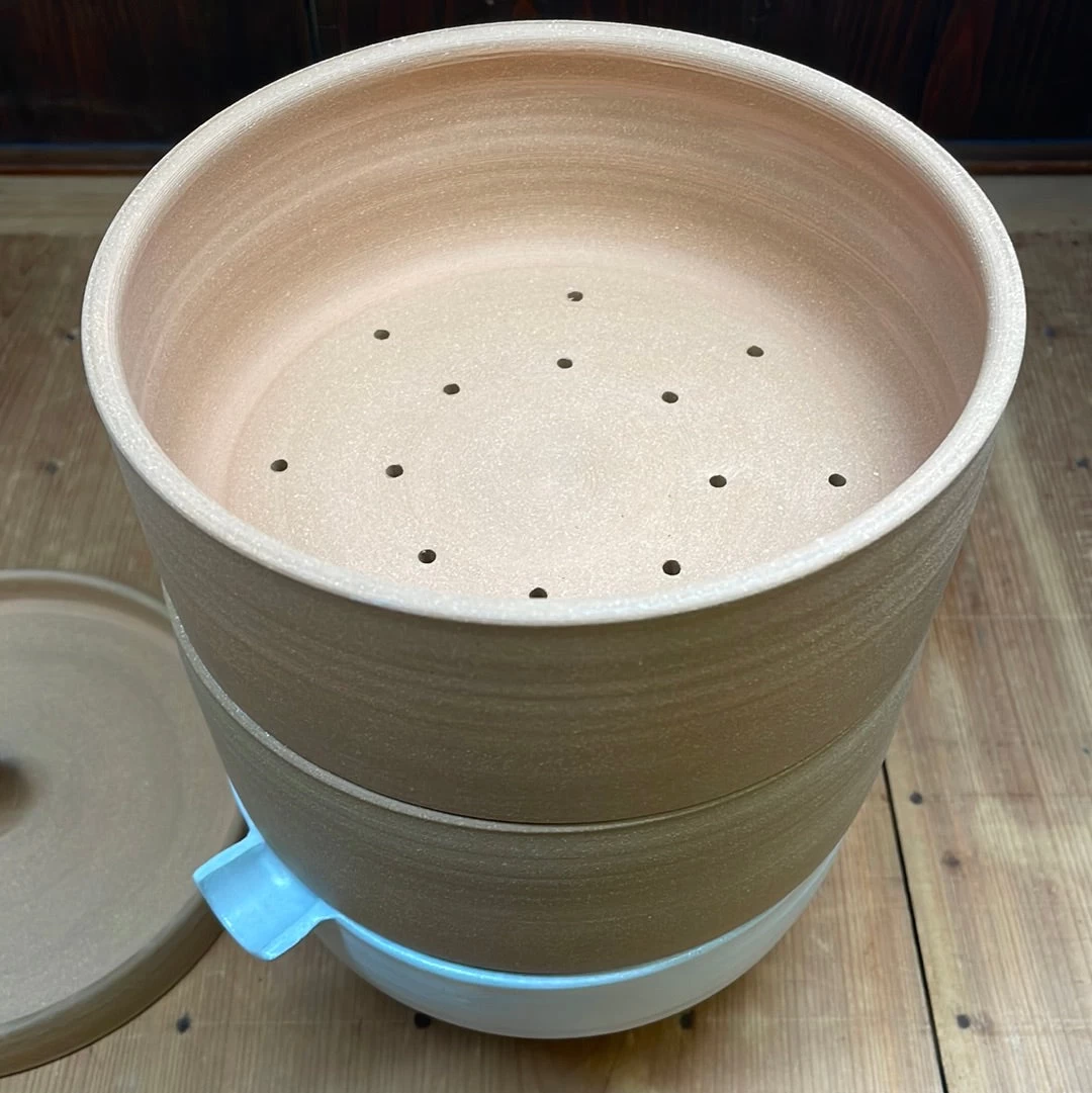 Millet & Hammer Terracotta / White Ceramic Microgreen Sprouter 6 Millet & Hammer Terracotta / White Ceramic Microgreen Sprouter - Image 4