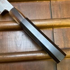 Seconds - Hitohira Tanaka Manzo 270mm LEFTY Kiritsuke Yanagi Aogami 1 Damascus Ebony With Saya -Knife shop image c9471f08 eabe 4ddd b445 d4deaf1d3f1e