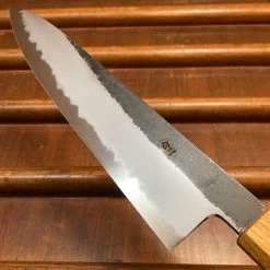 Hado Sumi 210mm Gyuto Shirogami 2 Kurouchi Finish Burnt Oak -Knife shop image cb994a9e e3f5 41cf 885b 4214964dd510