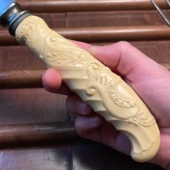 Vintage L F & C Aetna Works Carving Set Molded Celluloid & Carbon Steel -Knife shop image cdb0fc80 a0fd 4d96 95ed cad90961d3c2