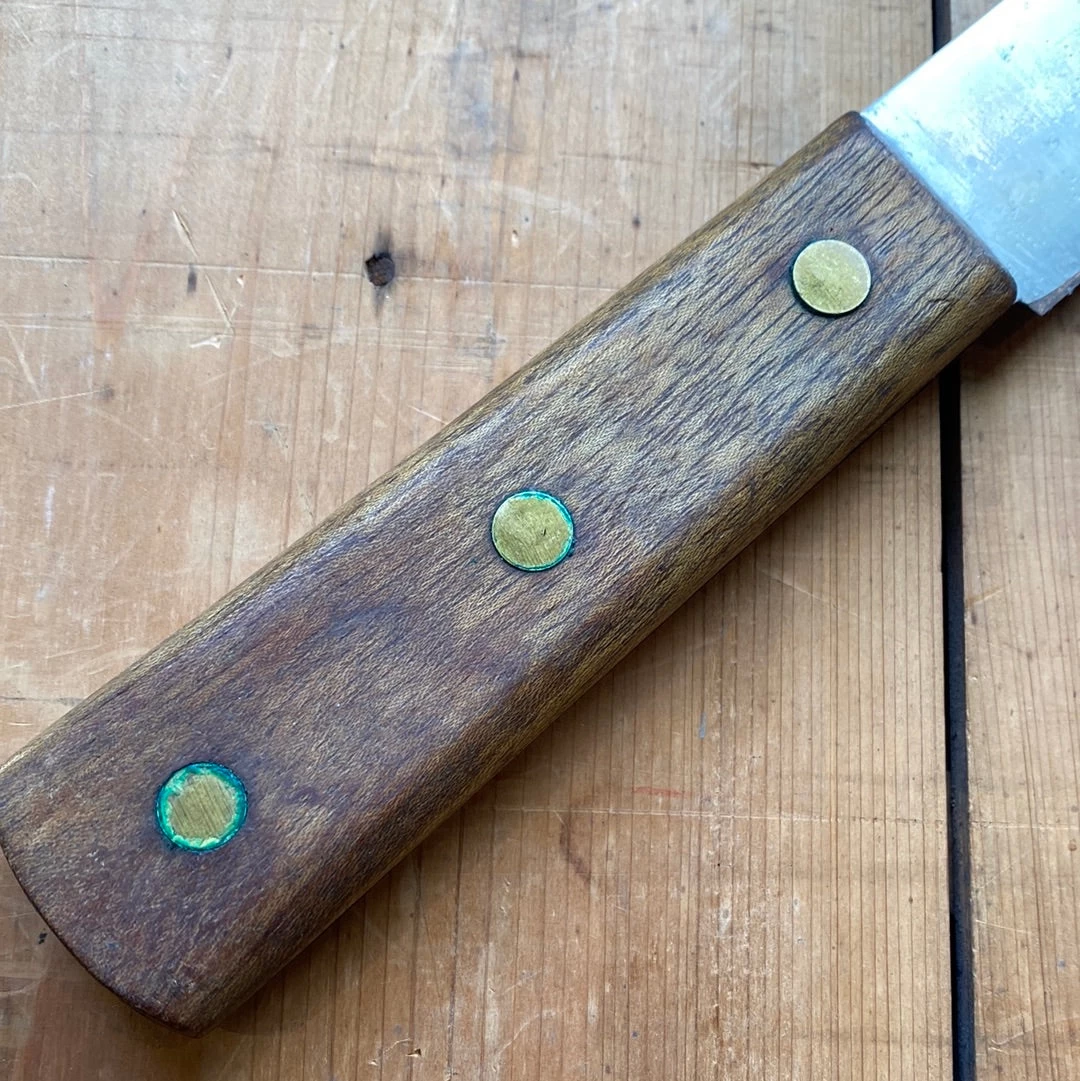 Vintage Unmarked 12” Scimitar Carbon Steel USA 1950’s-70’s? 6 Vintage Unmarked 12” Scimitar Carbon Steel USA 1950’s-70’s? - Image 4