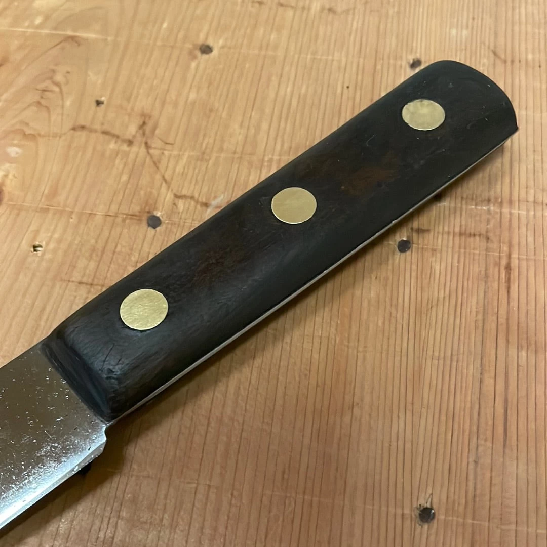 Vintage Nichols Bros 10” Bullnose Scimitar Carbon Shear Steel 19th C - Early 20th 5 Vintage Nichols Bros 10” Bullnose Scimitar Carbon Shear Steel 19th C - Early 20th - Image 3