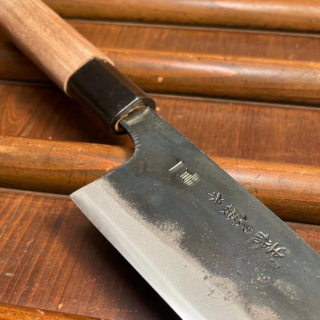 Tosa Tadayoshi 165mm Funayuki Aogami 1 Walnut/PC 5 Tosa Tadayoshi 165mm Funayuki Aogami 1 Walnut/PC - Image 3