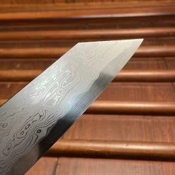 Nakagawa 240mm Kiritsuke Gyuto Aogami 1 Damascus Ebony Blond 16 Nakagawa 240mm Kiritsuke Gyuto Aogami 1 Damascus Ebony Blond -Knife shop image d1478f5c 69cb 456b 913a 1ee52a153b70