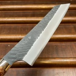 Nigara Hamono SG2 150mm Honesuki Kaku Kurouchi Tsuchime Stabilized Maple Burl Western Handle -Knife shop image d4ab5994 fbd5 47a0 a295 e72c21f0966f