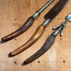 Vintage George Cowen 3 Pc Carving Set Carbon Steel Sheffield Stag Tip ~1890's-1910ish? 19 Vintage George Cowen 3 Pc Carving Set Carbon Steel Sheffield Stag Tip ~1890's-1910ish? -Knife shop image d65c0395 53cd 4ad2 9845 b65f385857a4