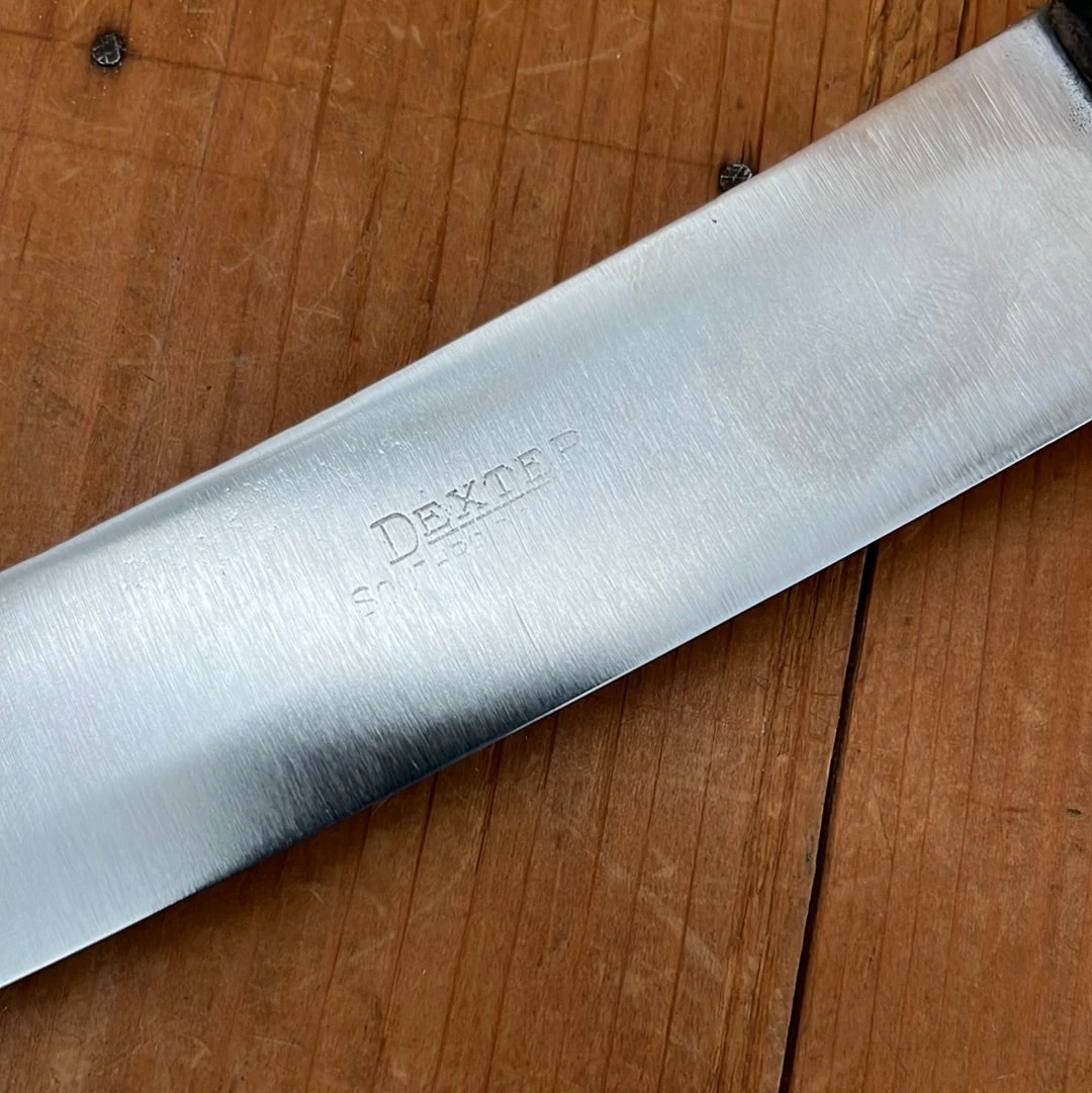 Vintage Dexter 10" Scimitar Carbon Steel Rosewood 1950's-70's 8 Vintage Dexter 10" Scimitar Carbon Steel Rosewood 1950's-70's - Image 6