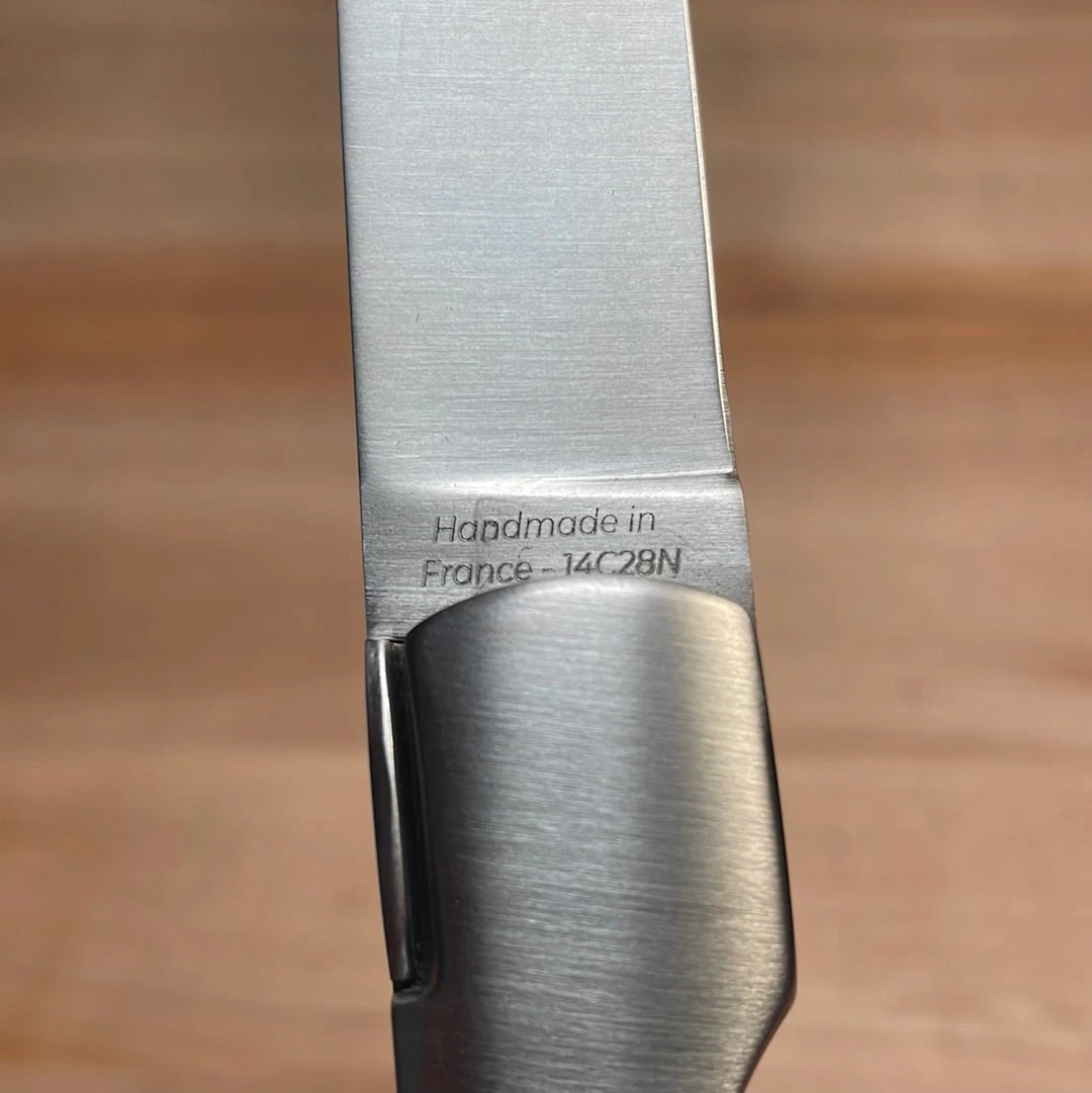 Fontenille Pataud Sperone 12cm Pocket Knife Carved Pinned Buffalo Horn Tip Lockback 5 Fontenille Pataud Sperone 12cm Pocket Knife Carved Pinned Buffalo Horn Tip Lockback - Image 3