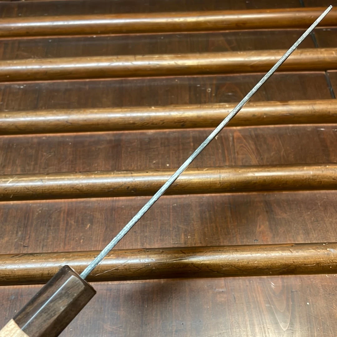 Hitohira Togashi 180mm Nakiri Aogami 2 Kurouchi Cherry Handle (Ebony End) 9 Hitohira Togashi 180mm Nakiri Aogami 2 Kurouchi Cherry Handle (Ebony End) - Image 7