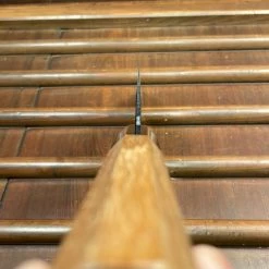 Kumokage 240mm Gyuto Aogami 2 Carbon Kurouchi Damascus Teak Horn -Knife shop image ddb985e9 932c 4527 a2be a352e0a4b6ae