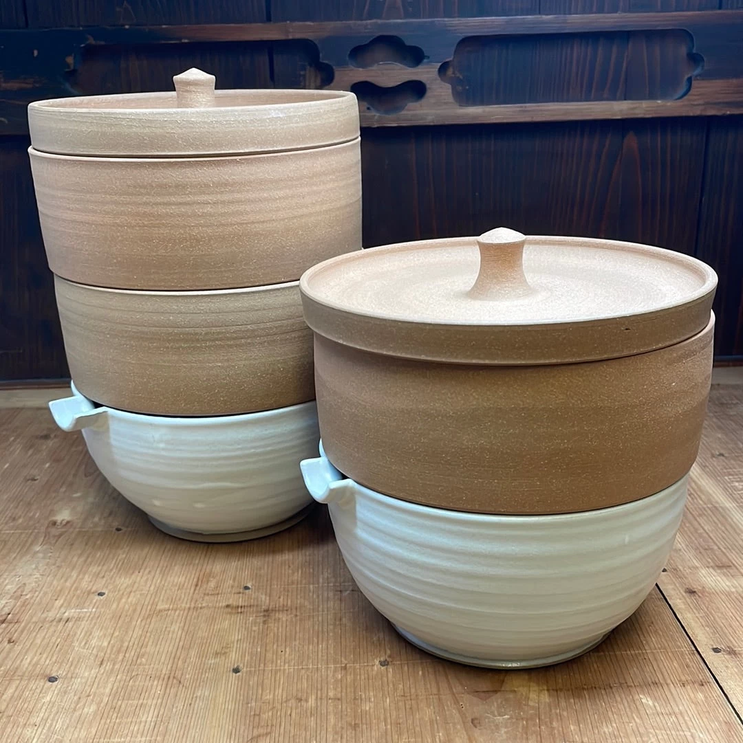 Millet & Hammer Terracotta / White Ceramic Microgreen Sprouter 3 Millet & Hammer Terracotta / White Ceramic Microgreen Sprouter