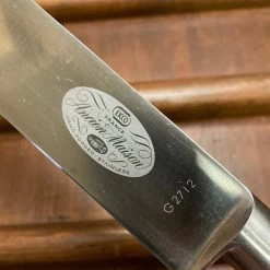 Vintage Sabatier Trumpet / Ancien Maison 12” Round Tip Carving Knife Stainless France 1950’s -Knife shop image df910c84 b639 431f a5cd 73d25be6aa83