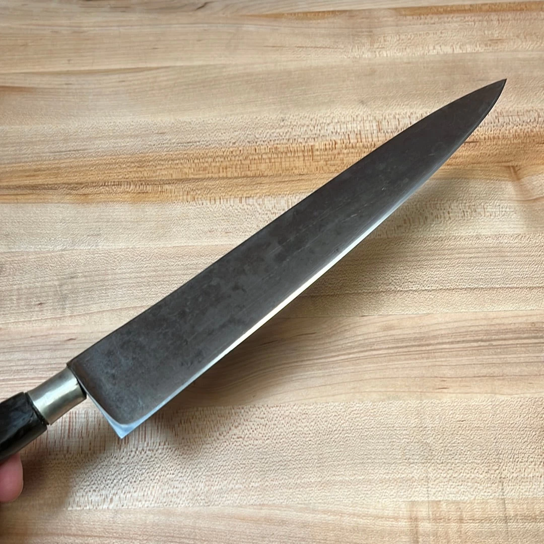 Vintage La Trompette 9.75" Nogent Style Chef Knife 1870's-1890 11 Vintage La Trompette 9.75" Nogent Style Chef Knife 1870's-1890 - Image 9