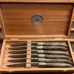 Fontenille Pataud Laguiole Steak Knife Set Of 6 Walnut