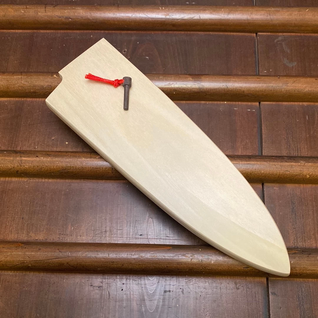 Hitohira Mumei 180mm Deba Saya - Ho Wood 3 Hitohira Mumei 180mm Deba Saya - Ho Wood