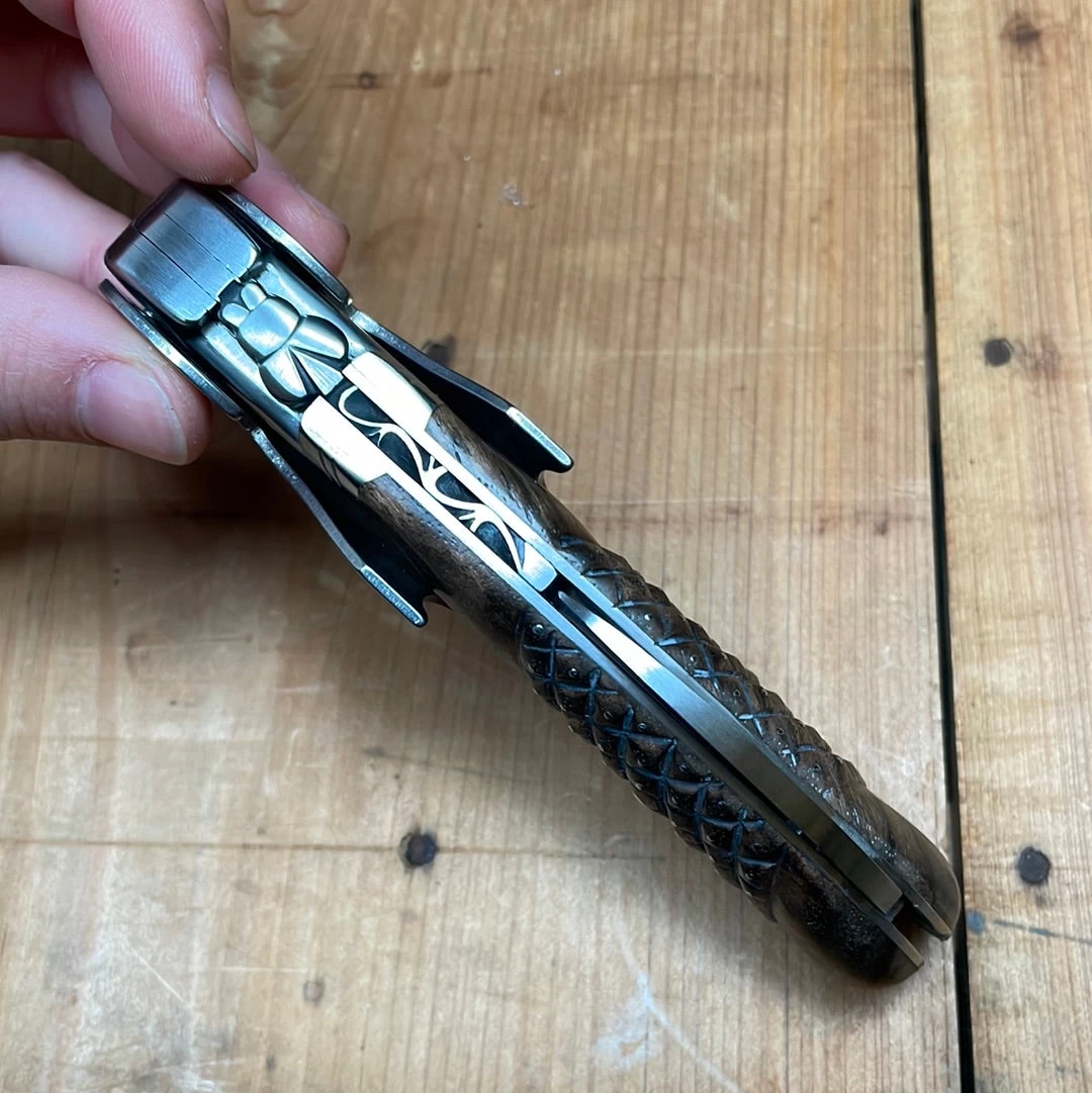 Fontenille Pataud Laguiole Magnum Sommelier Pocket Knife Carved Pinned Walnut 6 Fontenille Pataud Laguiole Magnum Sommelier Pocket Knife Carved Pinned Walnut - Image 4