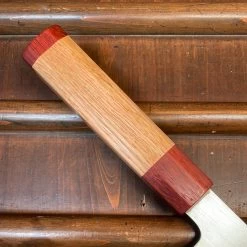 Tagai Sanjo 210mm Gyuto Migaki Stainless Clad Shirogami 2 Oak And Bubinga Handle -Knife shop image ef49569c dd49 4eba bcee 5eed5397c486