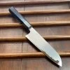 Hitohira Togashi 180mm Santoku Kasumi Stainless Clad Shirogami 1 Ebony Blonde Handle -Knife shop image ef499219 1408 4d49 883d da39e6e9522c