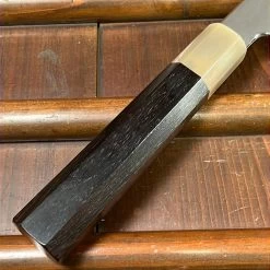 Tetsujin Hamono 210mm Gyuto Aogami 2 Wrought Iron Blonde Ebony 19 Tetsujin Hamono 210mm Gyuto Aogami 2 Wrought Iron Blonde Ebony -Knife shop image f29dd5a6 6ebc 4b4a bf2c 5581f5f56e71