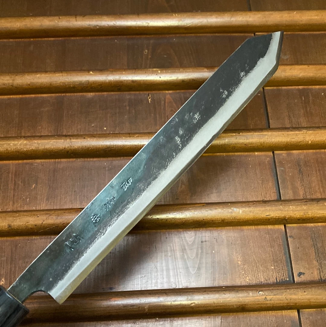 Tosa Tadayoshi 270mm Katsuo Hocho Aogami 1 Kurouchi D Maple/Pakka Lefty 6 Tosa Tadayoshi 270mm Katsuo Hocho Aogami 1 Kurouchi D Maple/Pakka Lefty - Image 4