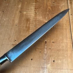 Vintage American Nogent Style 9.75" Slicer Forged Carbon Steel Antler Re-Handle -Knife shop image f4e6ac78 3826 48c4 aaf5 f7a4e3ea6763
