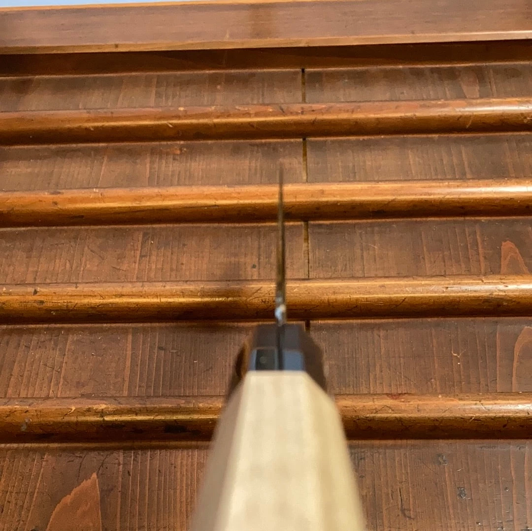 Hitohira Gorobei Rikichi 240mm Gyuto Shirogami 2 Kasumi Ho Wood 9 Hitohira Gorobei Rikichi 240mm Gyuto Shirogami 2 Kasumi Ho Wood - Image 7