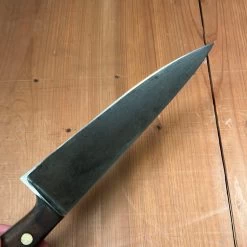 Vintage Unmarked Forged 8" Chef Knife Carbon Steel -Germany 1950's/60's? 18 Vintage Unmarked Forged 8" Chef Knife Carbon Steel -Germany 1950's/60's? -Knife shop image fdbed478 6f77 4a45 bf6b 05e34ecf6392