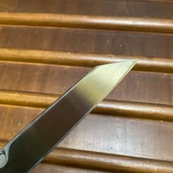 Seconds - Hitohira Tanaka Manzo 270mm LEFTY Kiritsuke Yanagi Aogami 1 Damascus Ebony With Saya -Knife shop image feb5673f 84e4 491d a44a 2ce06b4b224e