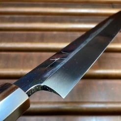 Hitohira Togashi 300mm Yanagi Shirogami 1 Mizu Honyaki Finish Tahei Ebony Horn W/ Saya -Knife shop image febb03a4 0307 4499 aa1e 397f57aedf65