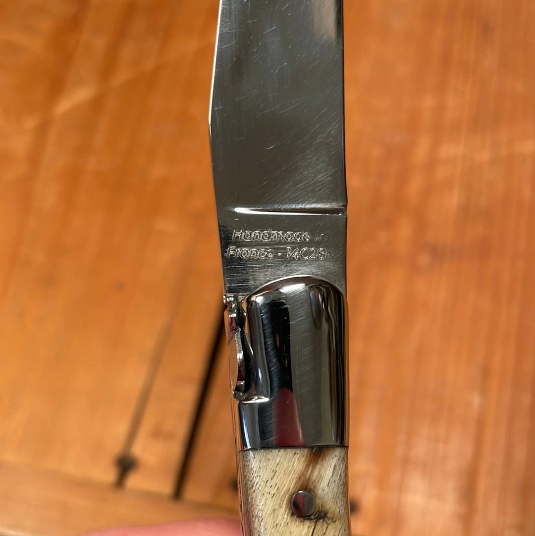 Fontenille Pataud Laguiole Le Pocket 10cm Pocket Knife Dark Ram Horn Lockback 8 Fontenille Pataud Laguiole Le Pocket 10cm Pocket Knife Dark Ram Horn Lockback - Image 6