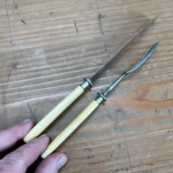 Vintage Gebr. Muller Stuttgart Dessert Or Child's Cutlery Set Carbon Steel Bone Circa ~1900 -Knife shop image ff8e8b7b 16c4 4302 b81d 866999c4b559