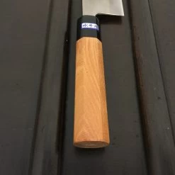 Gihei 165mm Santoku ZDP189 Keyaki Handle 11 Gihei 165mm Santoku ZDP189 Keyaki Handle -Knife shop img 0176