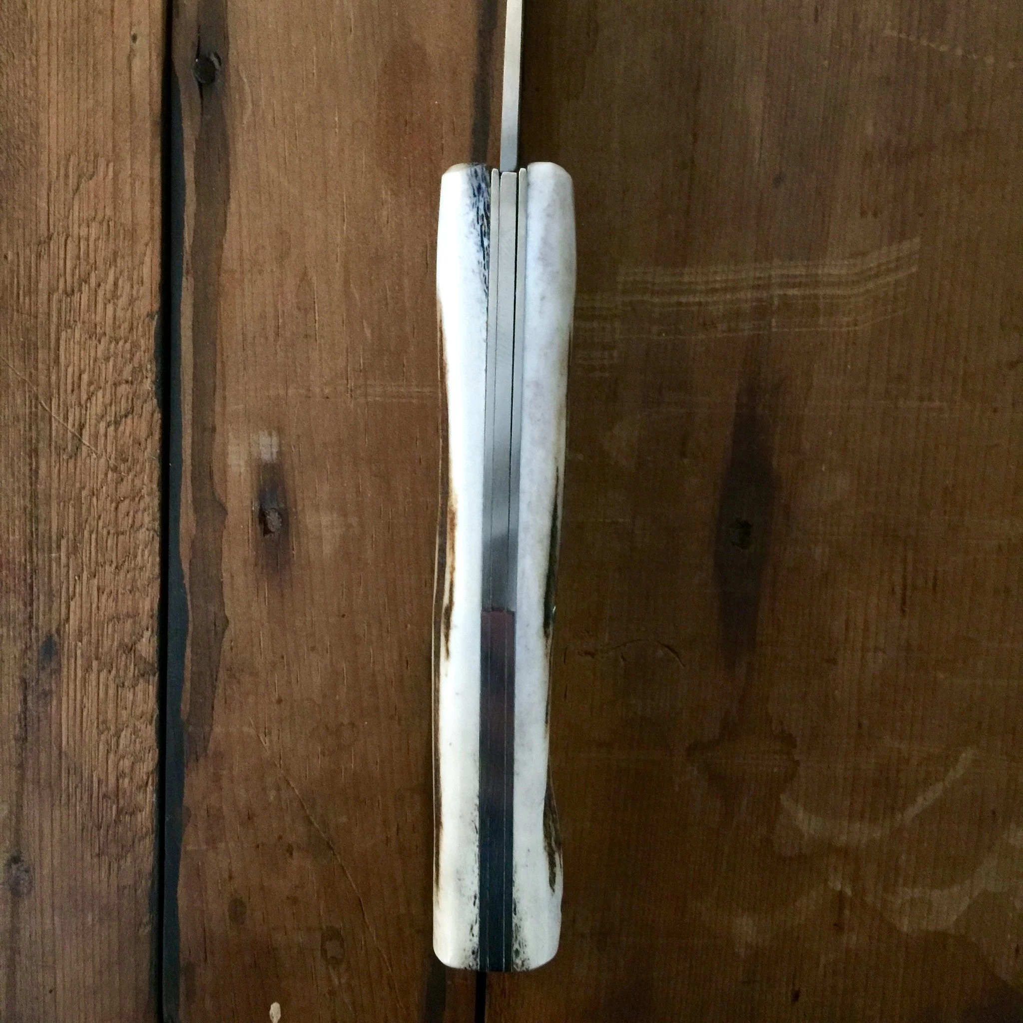 Pallares Busa 10cm Folder Stainless Stag Horn 5 Pallares Busa 10cm Folder Stainless Stag Horn - Image 3